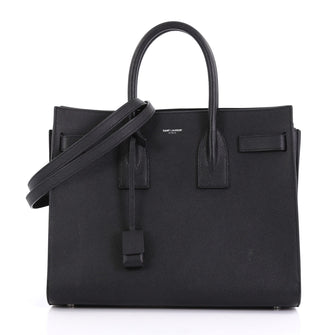 Saint Laurent Sac de Jour NM Bag Leather Small Black 412671