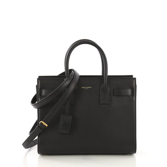 Saint Laurent Sac de Jour NM Bag Leather Baby Black 4127725