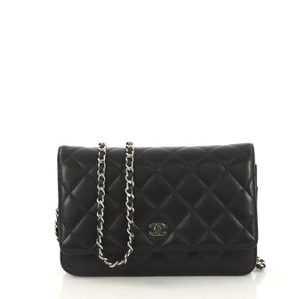 Chanel Model: Wallet on Chain Quilted Lambskin Black 41277/31