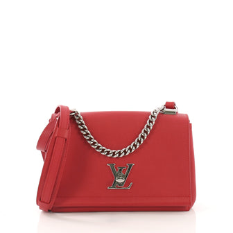 Louis Vuitton Lockme II Handbag Leather BB Red 4127736