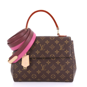 Louis Vuitton Cluny Top Handle Bag Monogram Canvas BB Brown 4127739
