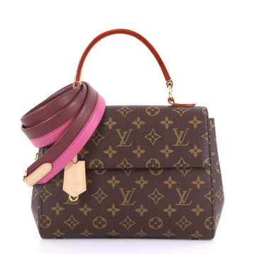 Louis Vuitton Cluny Top Handle Bag Monogram Canvas BB Brown 4127739