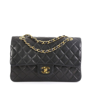 Chanel Vintage Classic Double Flap Bag Quilted Lambskin Medium