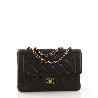 Chanel Vintage CC Chain Flap Bag Quilted Lambskin Small 4127754