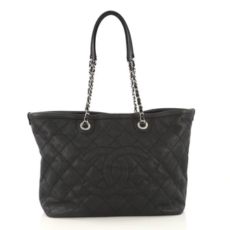 Chanel Model: CC Zip Tote Quilted Caviar Small Black 41277/62