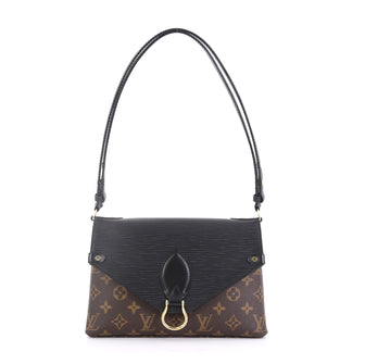 Louis Vuitton Saint Michel Handbag Monogram Canvas and Epi Leather