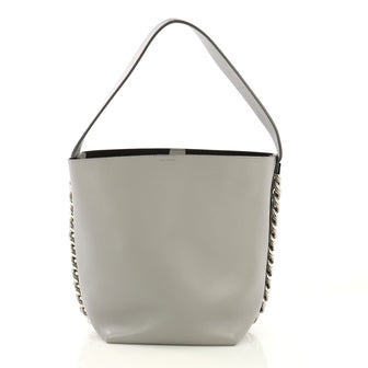 Givenchy Infinity Bucket Bag Leather Medium Gray 412881