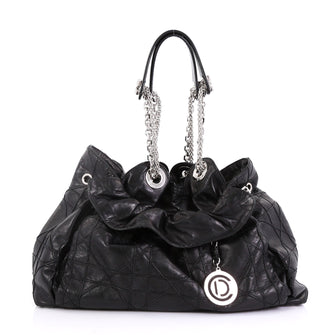 Christian Dior Le Trente Bag Cannage Quilt Leather Black 413072
