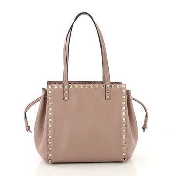 Valentino Rockstud Drawstring Tote Leather - Rebag