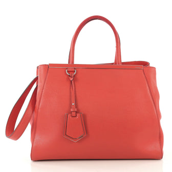 Fendi 2Jours Bag Leather Medium - Designer Handbag - Rebag
