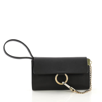 Chloe Faye Shoulder Bag Leather Mini Black 4133601