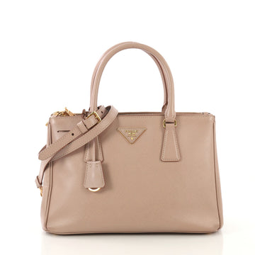 Prada Double Zip Lux Tote Saffiano Leather Small - Rebag