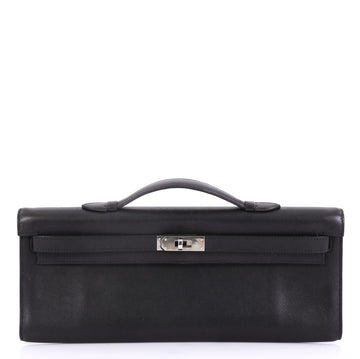 Hermes Kelly Cut Pochette Swift Black 4137001