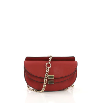 Chloe Georgia Belt Bag Leather Red 413891