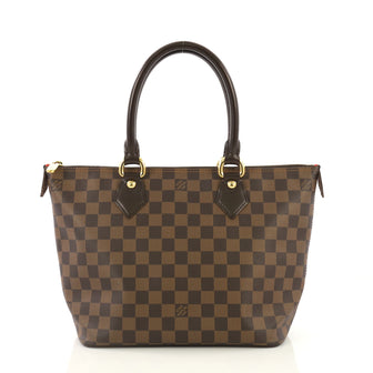 Louis Vuitton Saleya Handbag Damier PM Brown 413921