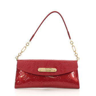 Louis Vuitton Sunset Boulevard Handbag Monogram Vernis Red 413941