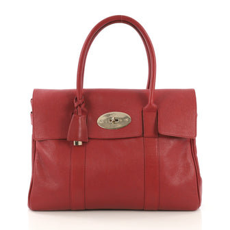 Mulberry Bayswater Satchel Leather Medium Red 414022