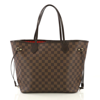 Louis Vuitton Neverfull Tote Damier MM Brown 414071