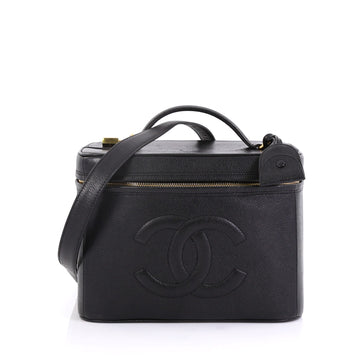 Chanel Vintage Timeless Vanity Case Caviar Small