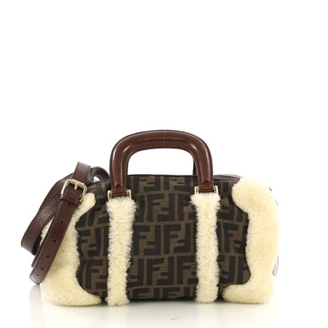 Fendi Vintage Convertible Boston Bag Zucca Canvas and 4143320