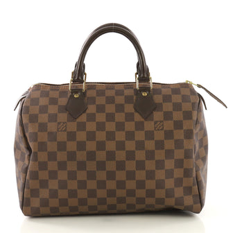 Louis Vuitton Speedy Handbag Damier 30 Brown 4143323
