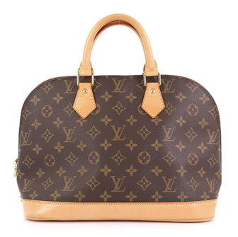 Louis Vuitton Vintage Alma Handbag Monogram Canvas PM Brown 4143340