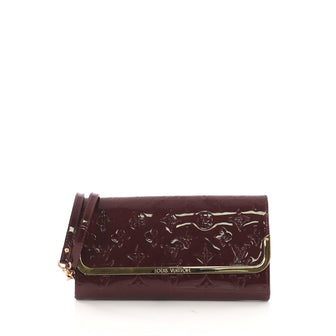 Louis Vuitton Rossmore Handbag Monogram Vernis MM Purple 414605