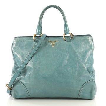 Prada Convertible Tote Vitello Shine Large - Rebag