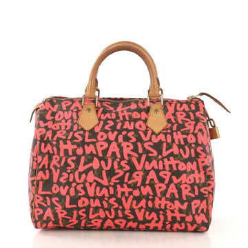 Louis Vuitton Speedy Handbag Limited Edition Monogram Graffiti 30