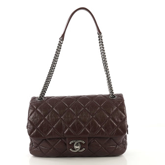 Chanel Model: Portobello Flap Bag Quilted Aged Calfskin Jumbo Red 41478/1