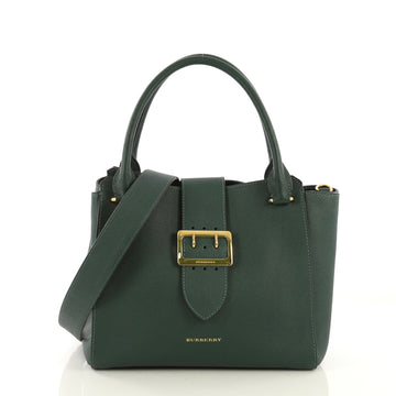 Burberry Buckle Tote Leather Medium Green 414861