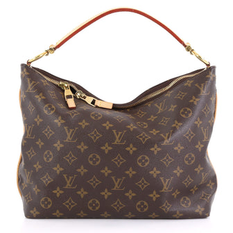Louis Vuitton Sully Handbag Monogram Canvas PM Brown 414883