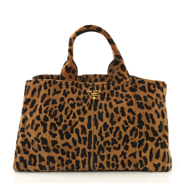Prada Tote Cavallino Calf Hair Large Brown 4149911
