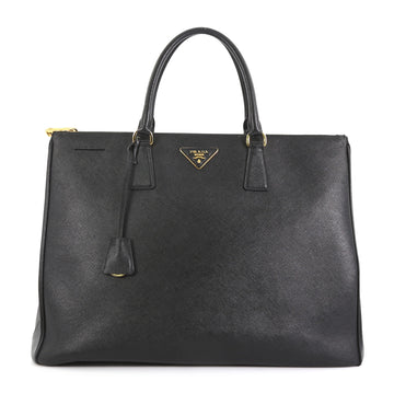 Prada Double Zip Lux Tote Saffiano Leather Large Black 4149915