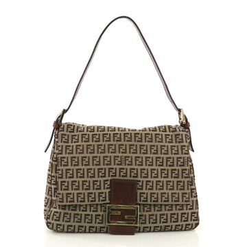 Fendi Mama Forever Bag Zucca Canvas Brown 415074
