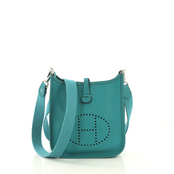 Hermes Evelyne Crossbody Gen III Epsom Souple TPM Blue 415078