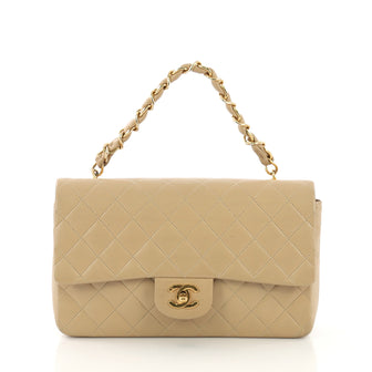 Chanel Vintage Classic Double Flap Bag Quilted Lambskin neutral 4151123