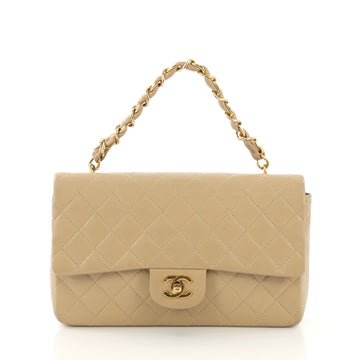 Chanel Vintage Classic Double Flap Bag Quilted Lambskin neutral 4151123