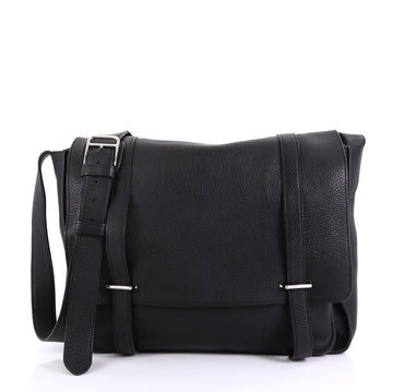 Hermes Steve Messenger Bag Clemence 35 Black 415233