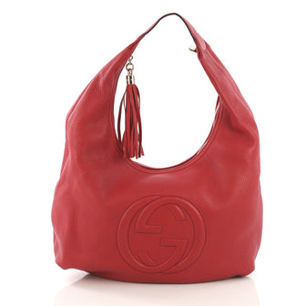 Gucci Soho Hobo Leather Large Red 4152501