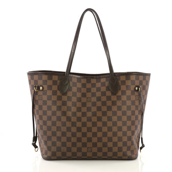 Louis Vuitton Neverfull NM Tote Damier MM Brown 415271