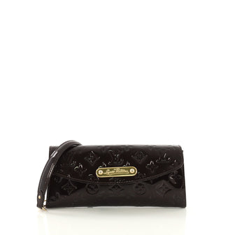 Louis Vuitton Sunset Boulevard Handbag Monogram Vernis Red 415671