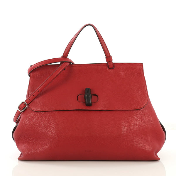【SALE】GUCCIバンブーデイリーハンドバック Gucci Bamboo Daily Top Handle Bag Leather Large 41574