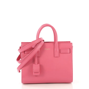Saint Laurent Sac de Jour Bag Leather Nano Pink 415772