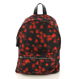 Givenchy Pocket Backpack Printed Nylon Red 415851