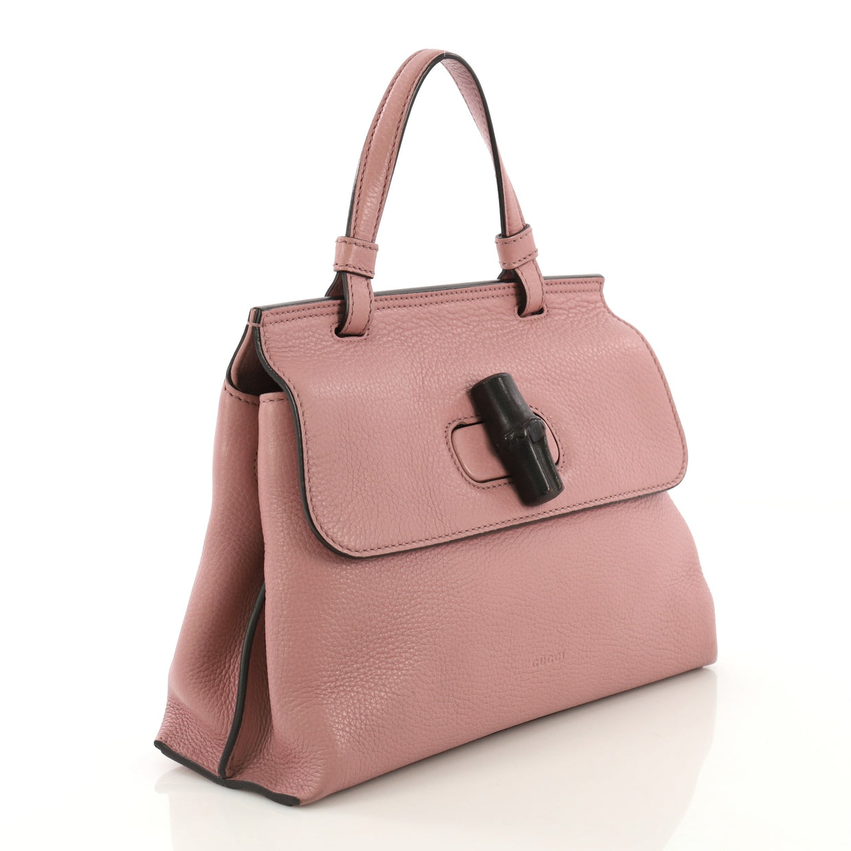 Gucci Bamboo Daily Top Handle Bag Leather Small Pink 416021