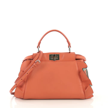 Fendi Wave Peekaboo Bag Leather Mini