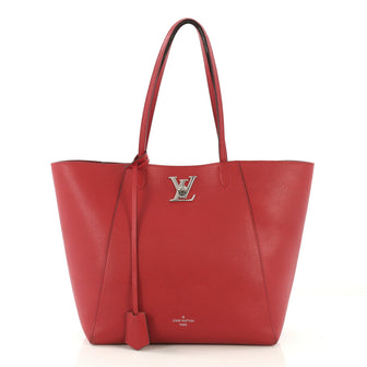 Louis Vuitton Lockme Cabas Leather Red 4160301