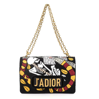 Christian Dior J'adior Tarot Flap Bag Embroidered Fabric 4160425
