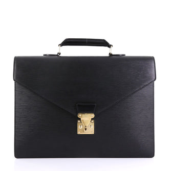 Louis Vuitton Serviette Ambassadeur Handbag Epi Leather 4160436